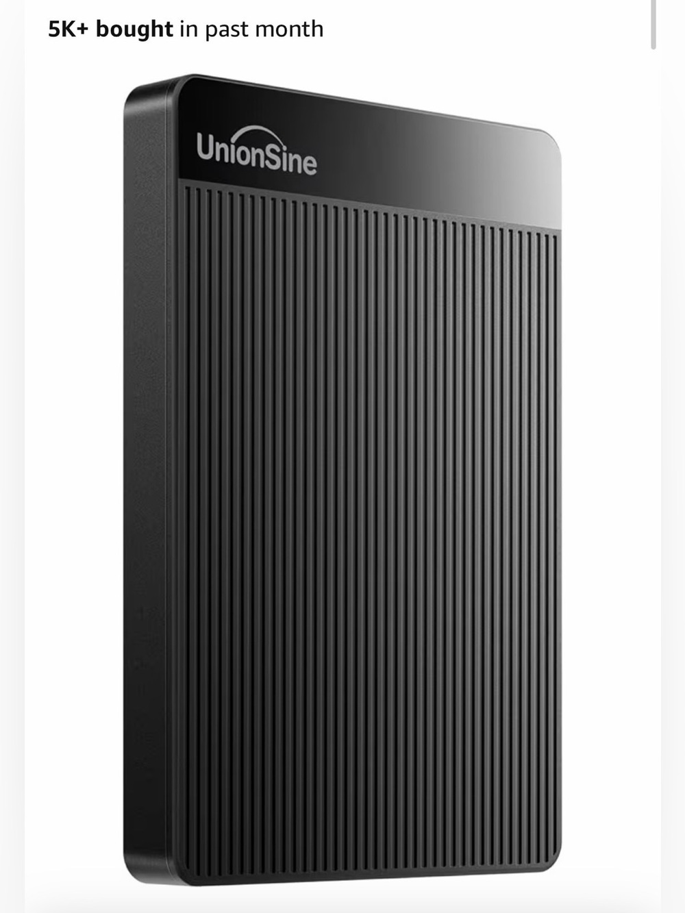 500GB Ultra Slim Portable External Hard Drive HDD-USB 3.0